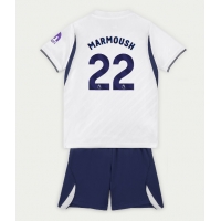 Camisa de Futebol Tottenham Hotspur Omar Marmoush #22 Equipamento Principal Infantil 2026-27 Manga Curta (+ Calças curtas)